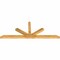 Ekena Millwork Saratoga Rough Sawn Timber Gable Bracket, Western Red Cedar, 96"W x 36"H x 4"D x 4"F, 9/12 Pitch GBW096X36X0404SAR00RWR - alternate 4